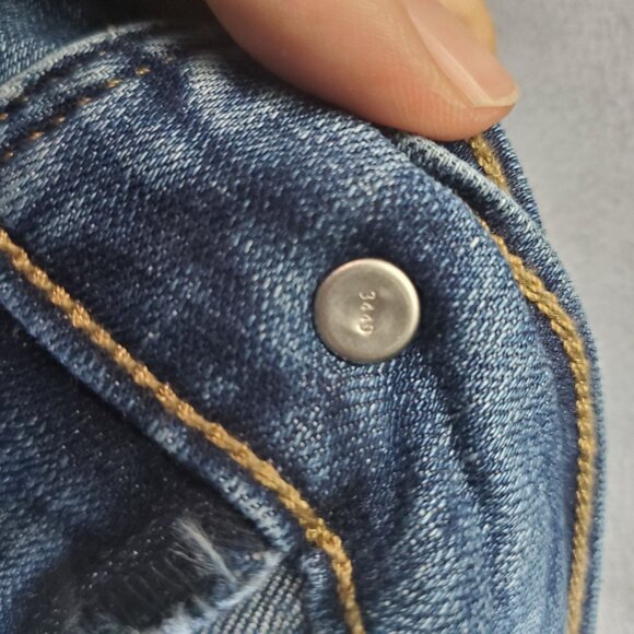 Levis Jeans Womens Size 16 Blue 505 Straight Stretch Denim Classic - Picture 12 of 13